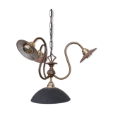 Antique english swan neck mercury glass pendant light/chandelier