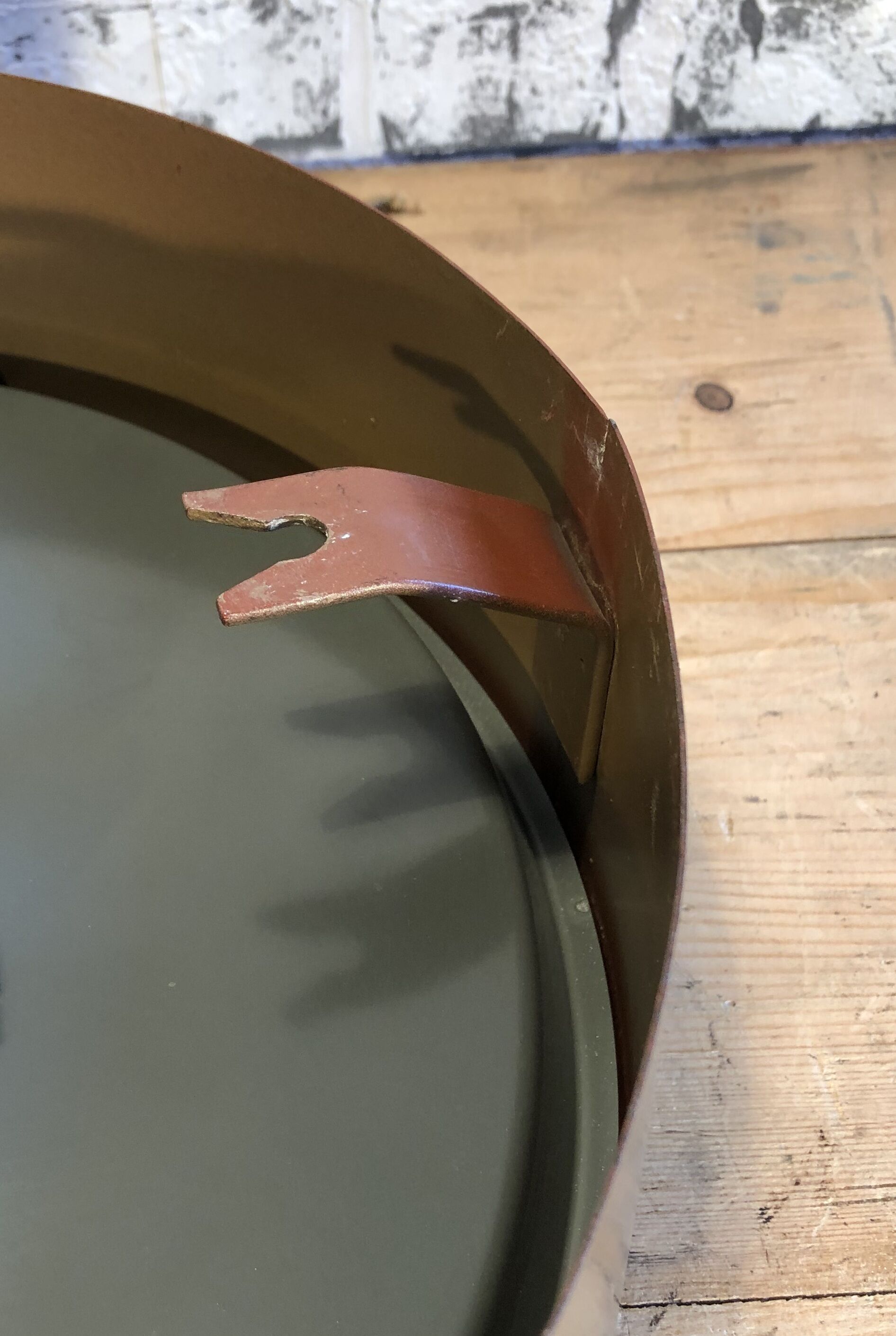 Brown Industrial Wall Clock From Pragotron, 1960s