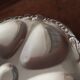 Set of 5 metal oyster plates