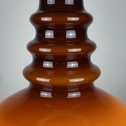 Suspension en verre brun foncé par Peill et Putzler 1960