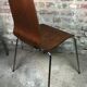 Vintage Scandinavian chairs in thermoformed wood 1970