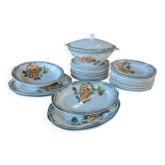 Antique tableware set from Digoin and Sarreguemines