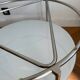 IKEA white glass coffee table by Ehlen Johansson, 1980s