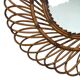 Round rattan mirror from the 1950s France