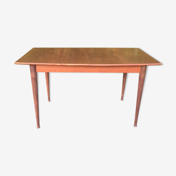 Table scandinave teck vintage rallonge papillon