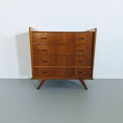 Vintage Scandinavian wooden chest of drawers