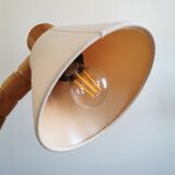 Scandinavian articulated pine lamp