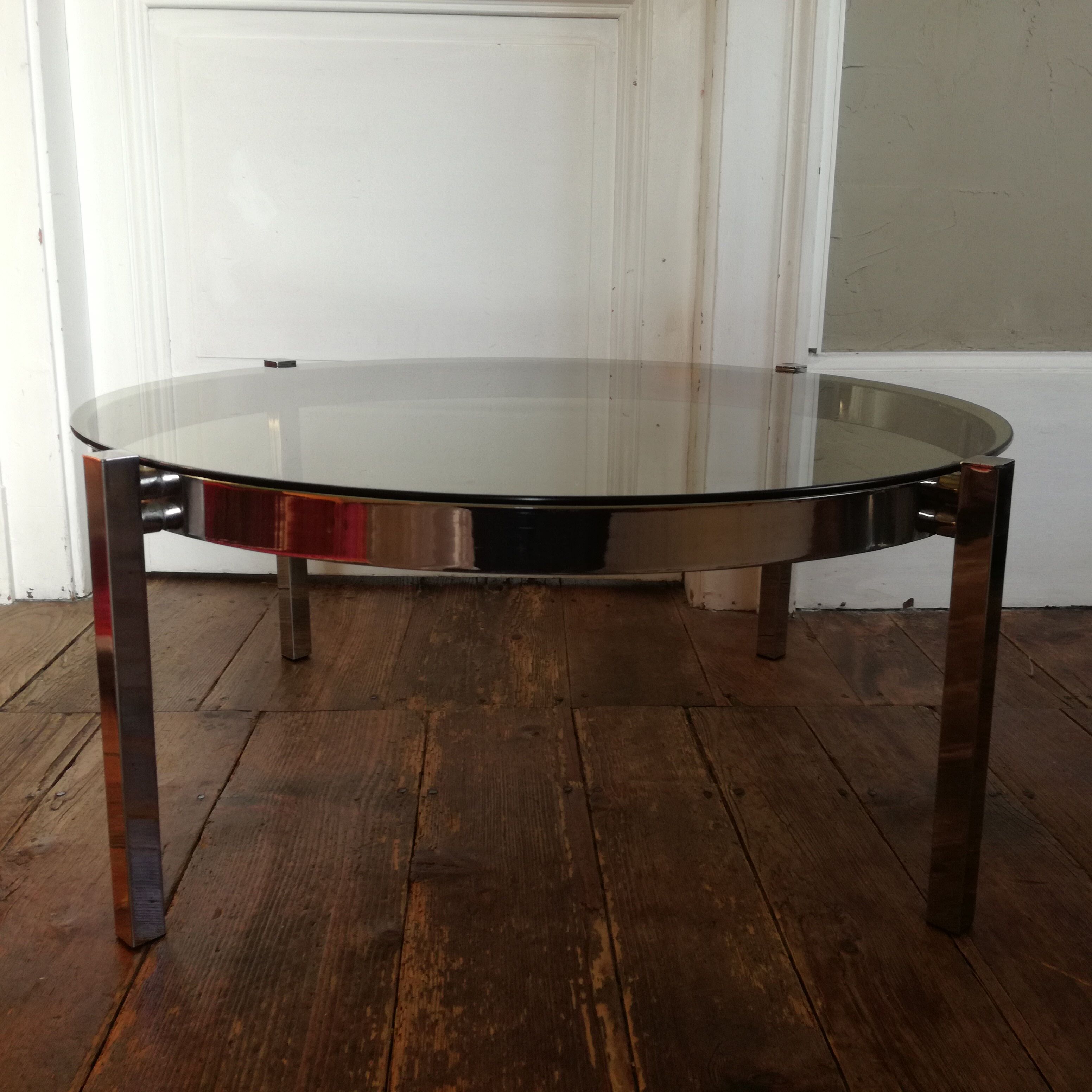 Glass coffee table