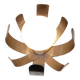 Lampe Oxar de Jocelyne Trocme Design 1970 en aluminium