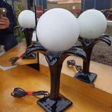 Palm Tree Globe Ceramic Lamp