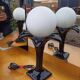Palm Tree Globe Ceramic Lamp