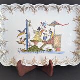 Rectangular top in Limoges porcelain