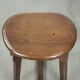 Antique Dutch oak stool from the early 19th century with a nice design