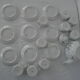 Service 9 Cups & Teapot Haviland model Sylvie small roses Limoges porcelain