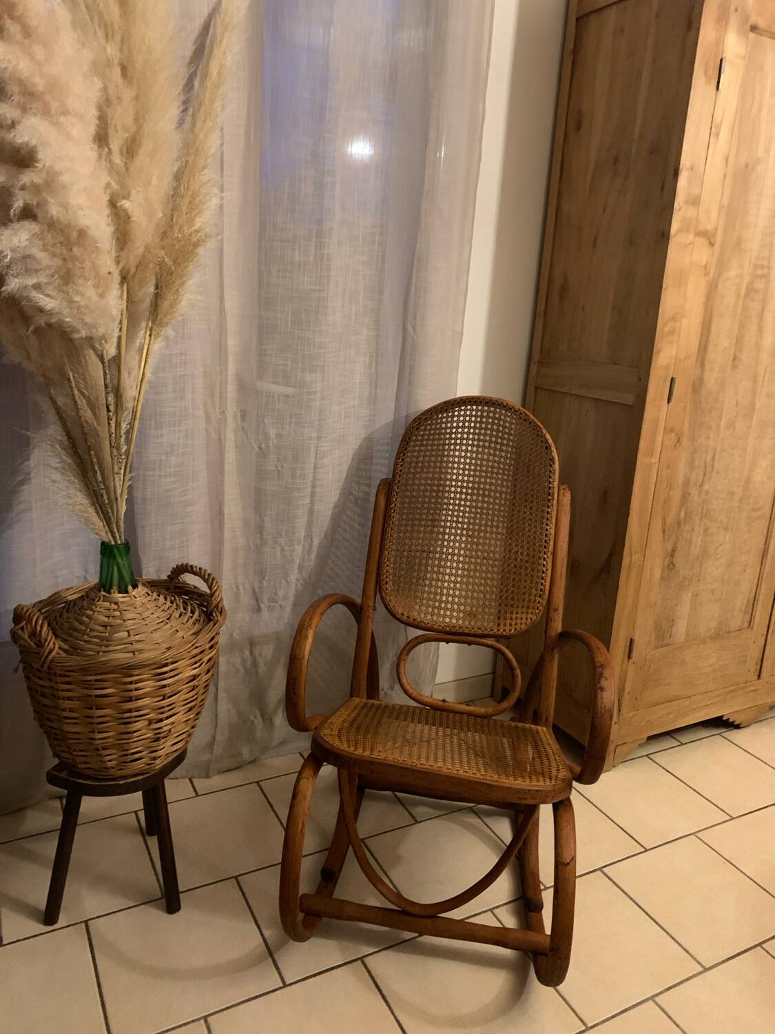 Thonet style rocking chair