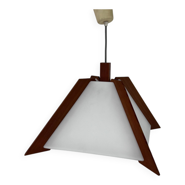Lampe à suspension danoise esthétique, années 1960