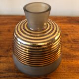 70's smoked glass vase