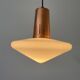 Pyramidal glass ceiling light, 1960s, Germany