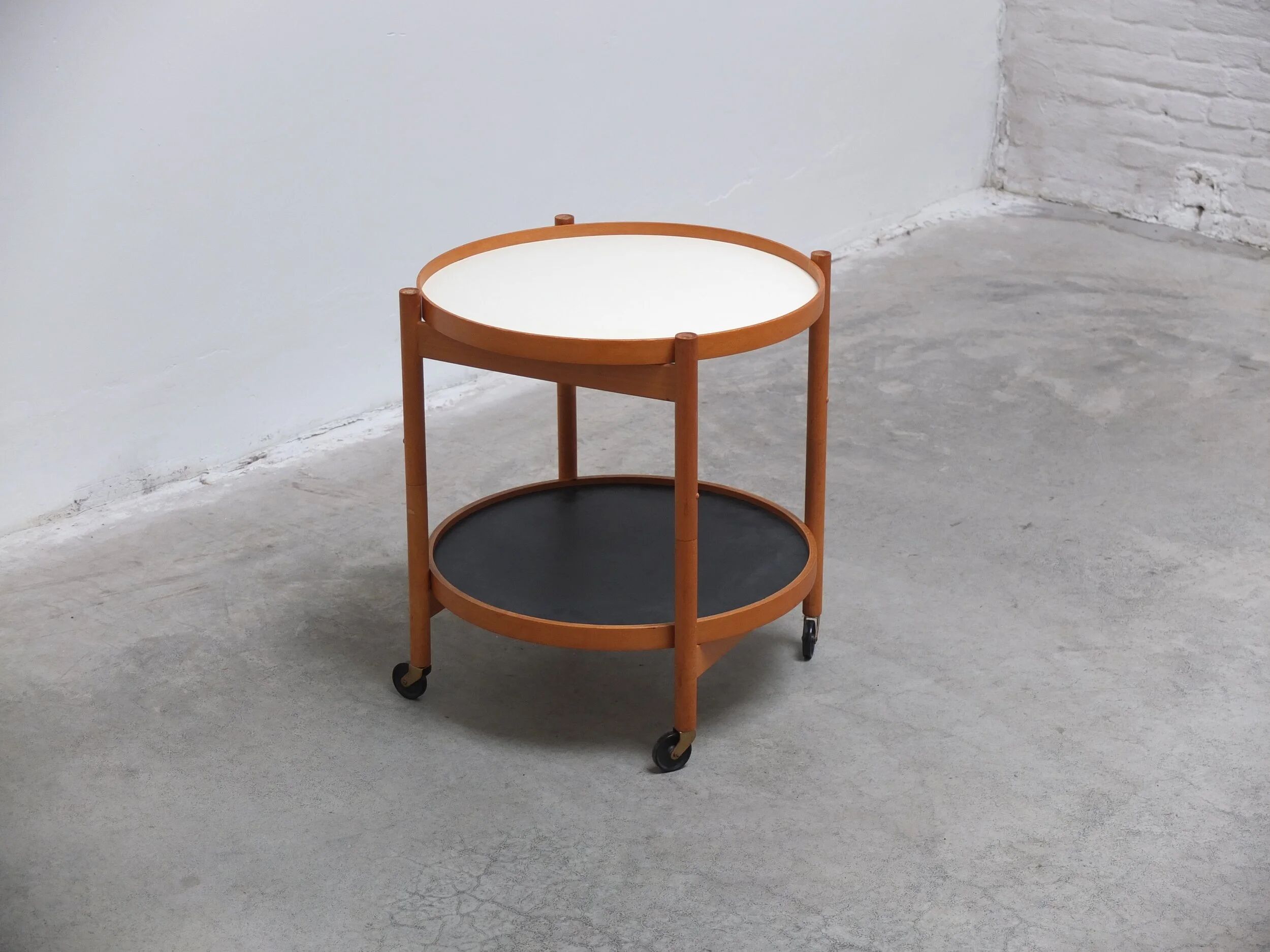 Serving trolley with reversible trays by Hans Bølling for Torben Ørskov, 1960s