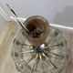 Carl Fagerlund for Orrefors Chandelier — Glass, Teak & Brass, Sweden 1960s