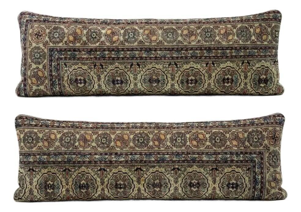 Set of 2 vintage Turkish cushion covers 41x122 cm