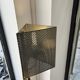 Lampadaire en métal perforé 80s