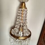 Cut glass stamped chandelier