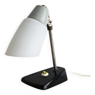 1950s Mid-Century Czech Table Lamp with Ceramic Base