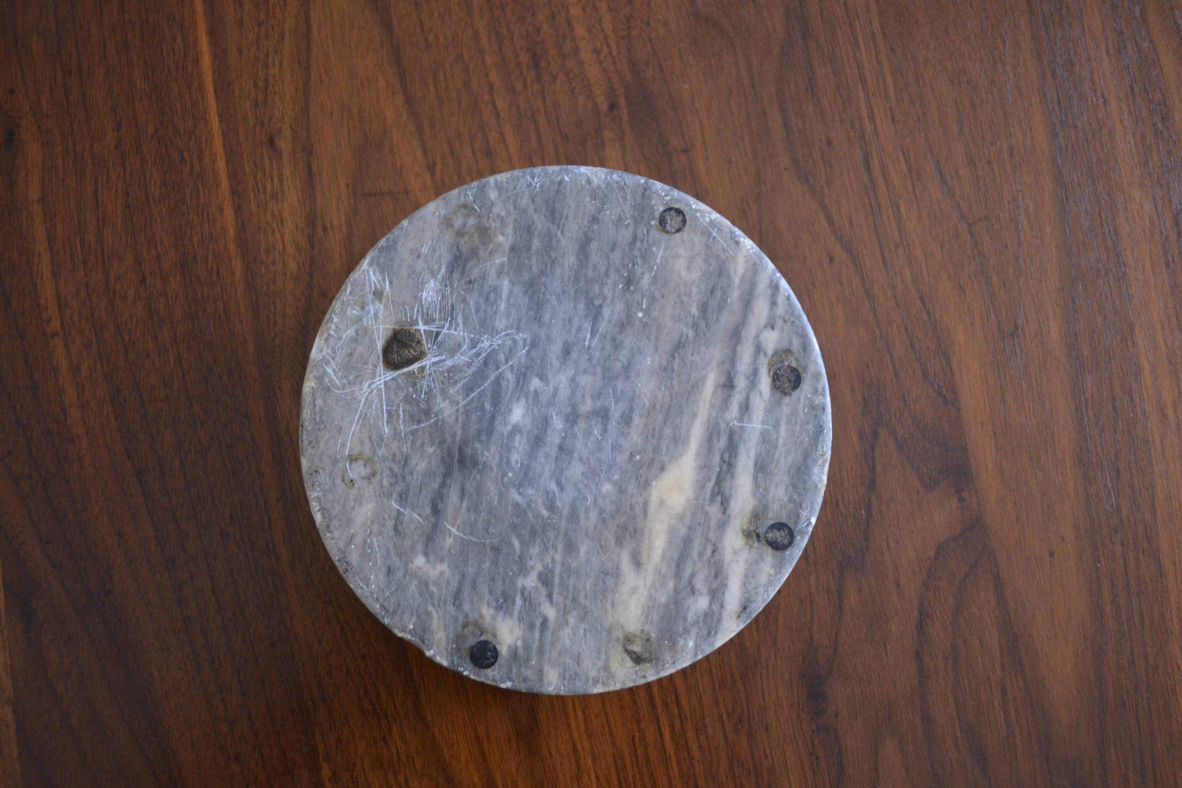Gray marble ashtray
