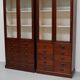 Large Antique Belgian Pitch Pine Apothecary Shop Cabinet / Vitrine, ca 1900