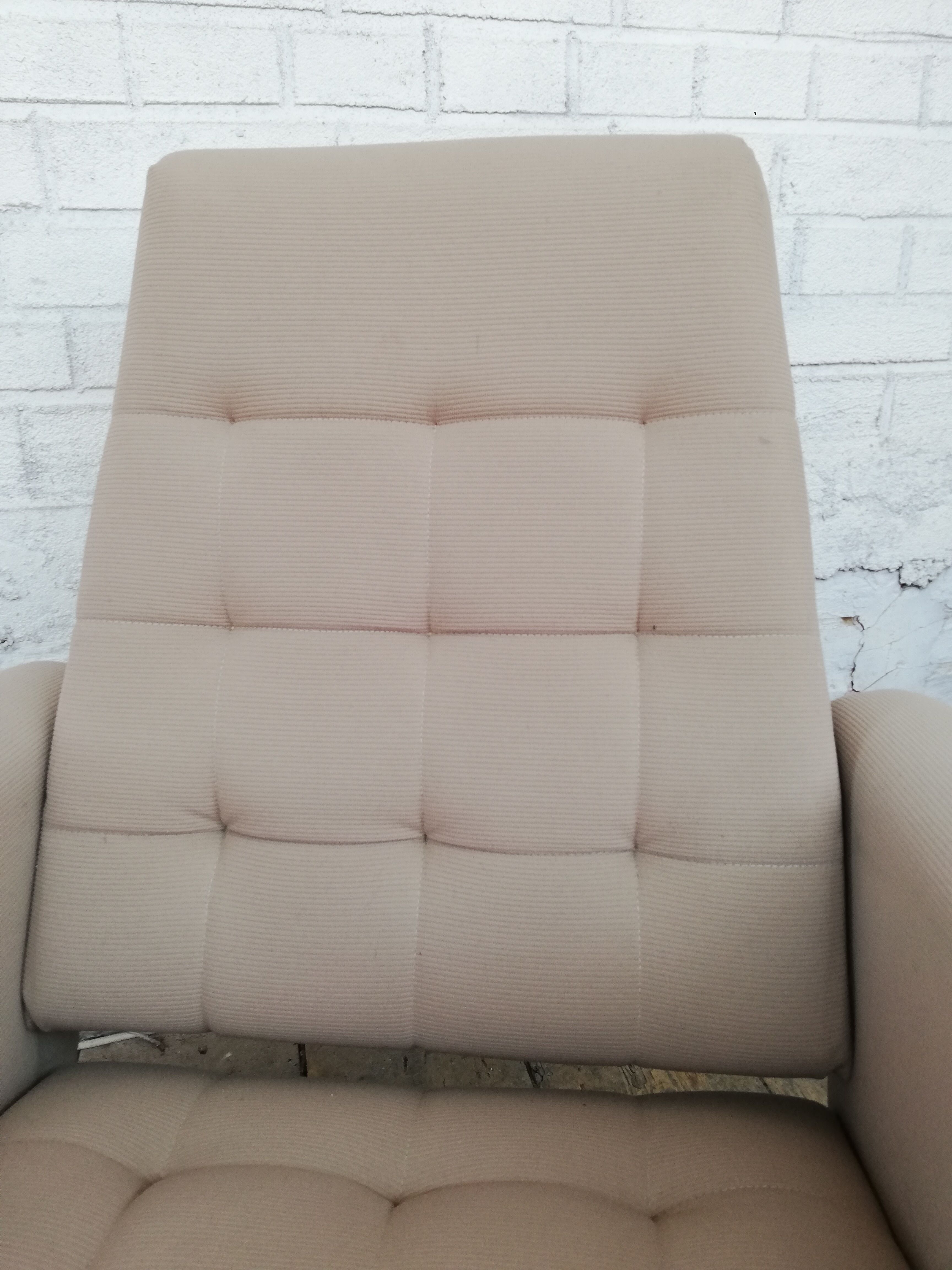 Armchair with Czech ottoman, 1960, Munzar and Moravians