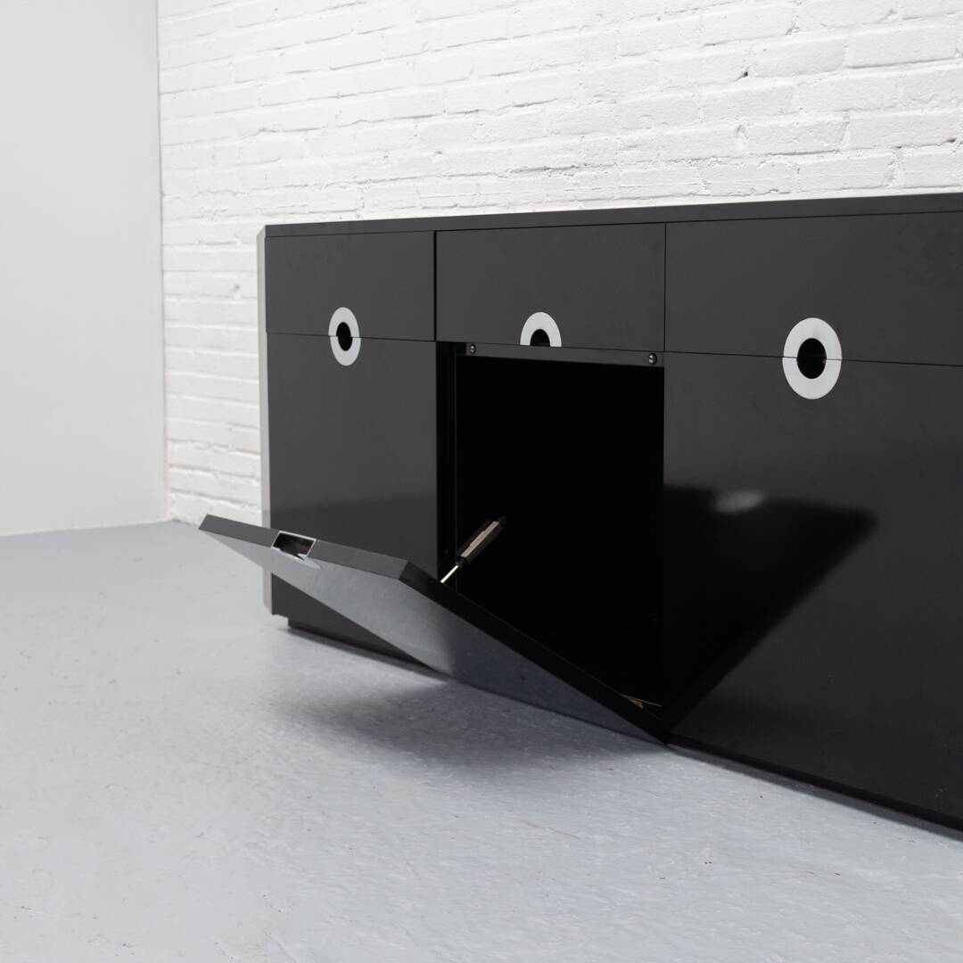 Italian Alveo Sideboard by Willy Rizzo 1970s