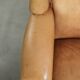 Set of two light cowhide wingback armchairs with a timeless English look