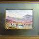 Watercolor painting the moors mountains by alabaster harris & sons