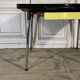 Yellow formica table with extensions 50s