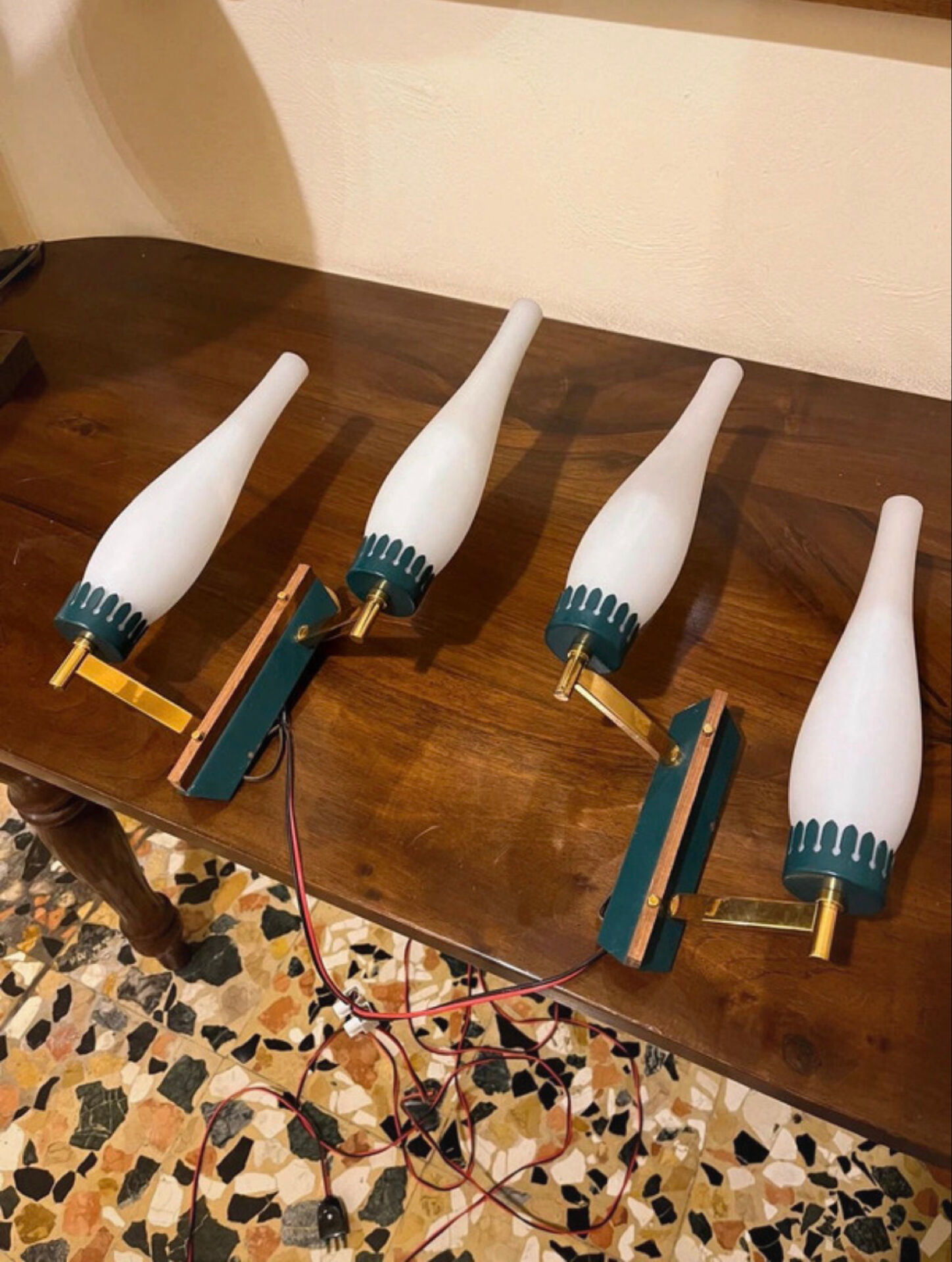 Pair of Stilnovo wall sconces