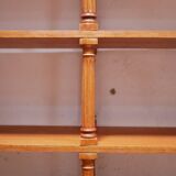 Vintage wooden bookshelf library