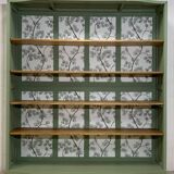 Sage green bookcase