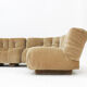 Vintage Italian curved modular sofa by Rossi di Albizzate 1970s