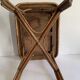 Table basse ancienne en rotin et bambou, 1950