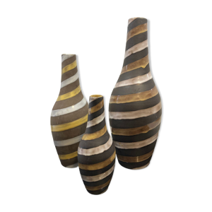 3 vases signés scandinaves