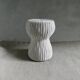 Rattan woven stool, champagne button shape