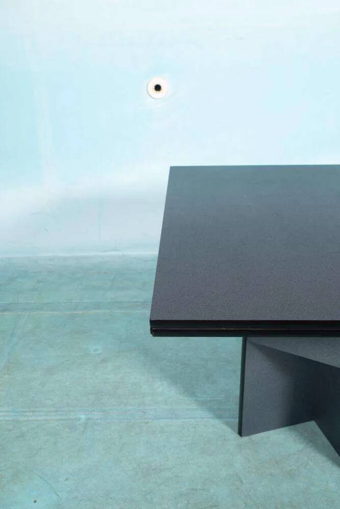 Minimalist postmodern dining table Hennie de Jong