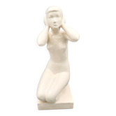 Ceramic Woman Figure, 1960s Czechoslovakia