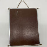 Beveled triptych mirror