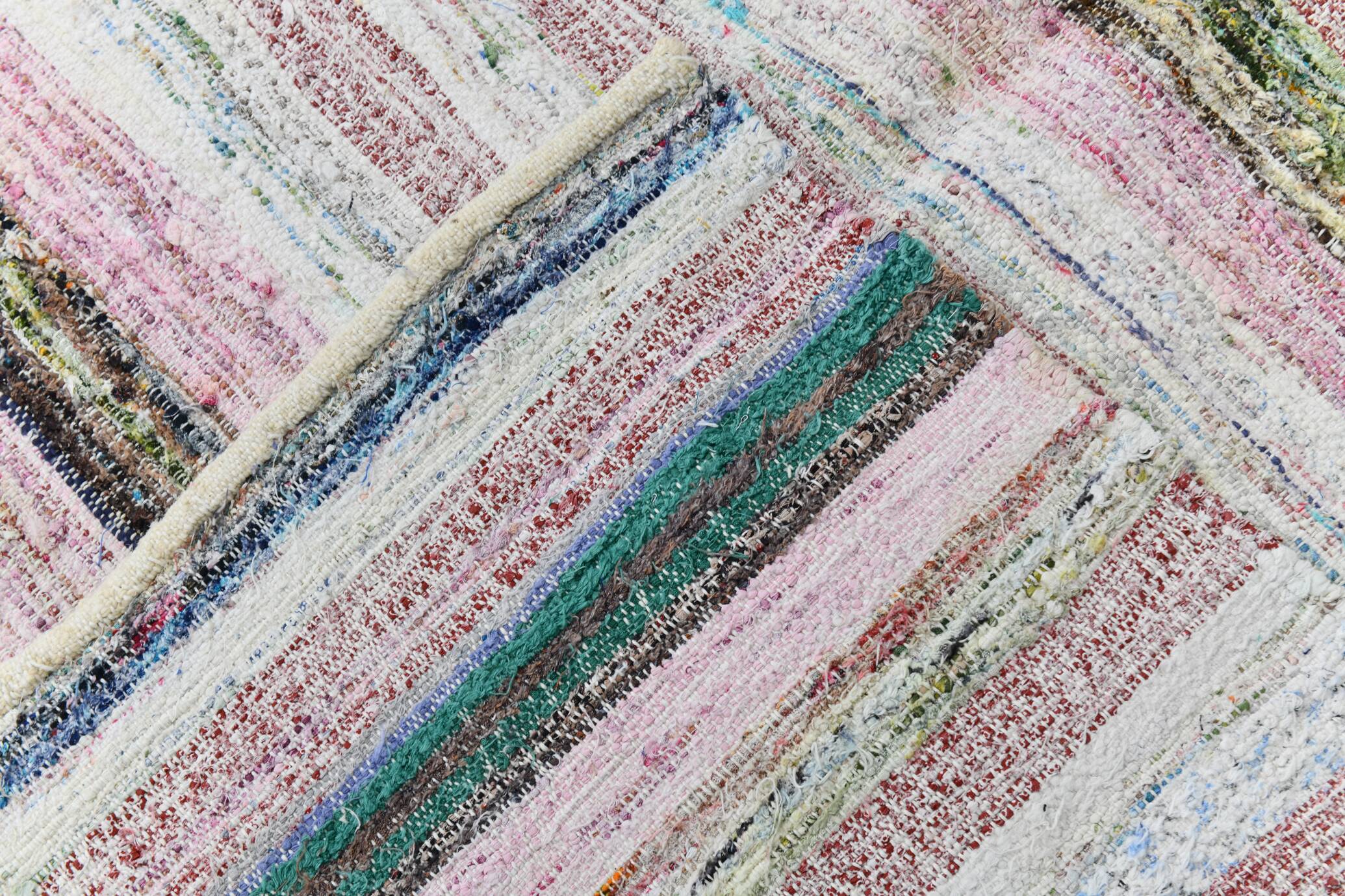 5x8 Handmade Turkish Vintage Kilim Rug, 166x257Cm