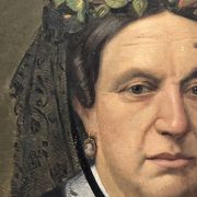 Tableau huile sur toile XIX portrait Chevalier d’Eon