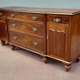 Victorian chest of drawers 19th in mahogany
