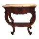 Console Napoleon III mahogany, pink marble top