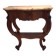 Console Napoleon III mahogany, pink marble top